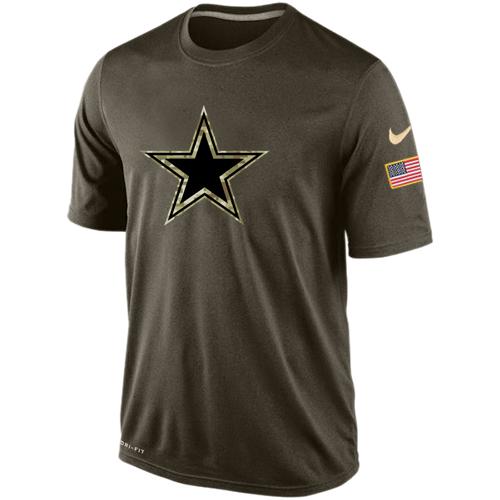 Men's Dallas Cowboys Salute To Service Nike Dri-FIT T-Shirt - Click Image to Close
